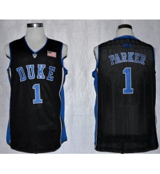 Blue Devils #1 Jabari Parker Black Basketball Stitched NCAA Jersey