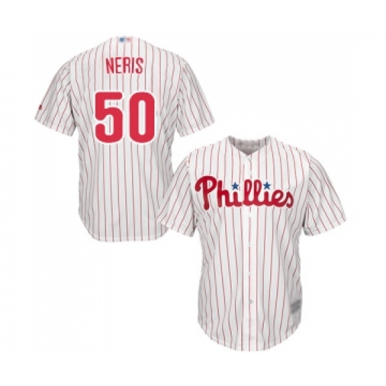 Youth Philadelphia Phillies #50 Hector Neris Replica White ...