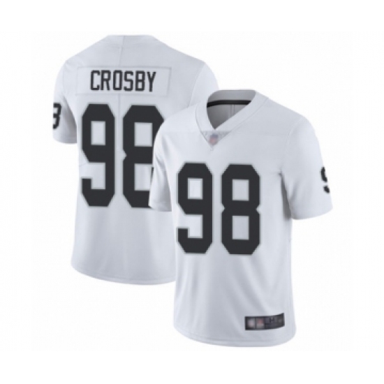 Men's Oakland Raiders #98 Maxx Crosby White Vapor Untouchable Limited