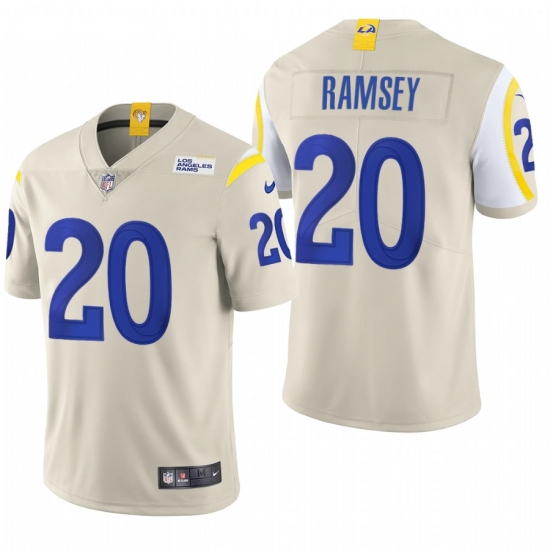 Men\'s Los Angeles Rams #20 Jalen Ramsey Bone 2020 Vapor Untouchable ...