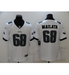 Men's Philadelphia Eagles #68 Jordan Mailata Nike Midnight White Limited Jersey