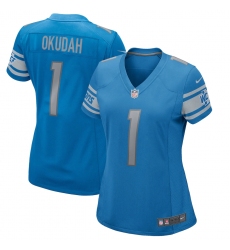 Women's Detroit Lions #1 Jeff Okudah Nike Blue 2020 NFL Draft First Round Pick Game Jersey.webp