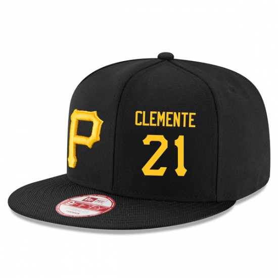 î€€MLBî€ Men\'s Pittsburgh Pirates #21 Roberto Clemente Stitched New Era ...