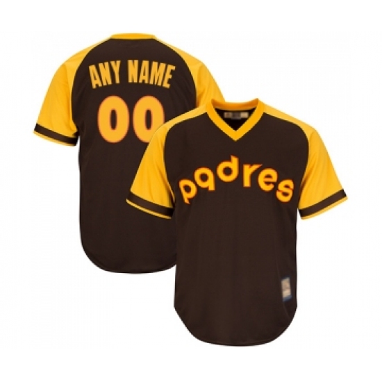Youth San Diego Padres Customized Replica Brown Alternate Cooperstown ...