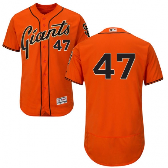 Men's Majestic San Francisco Giants #47 Johnny Cueto ...