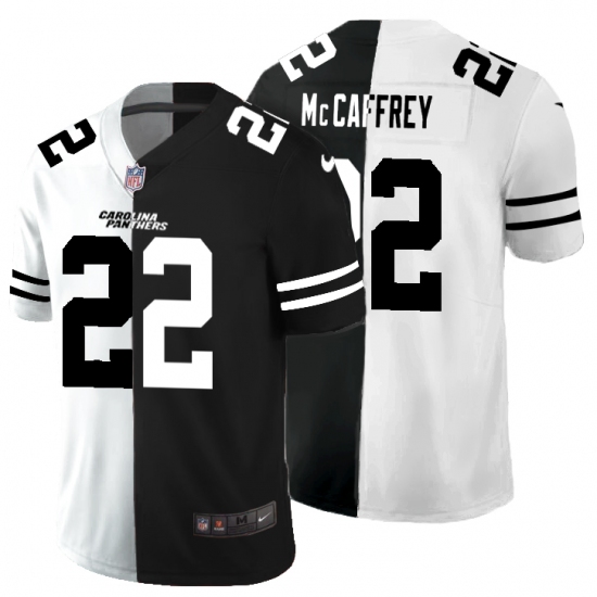 Men's Carolina Panthers #22 Christian McCaffrey Black ...