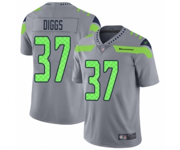 Men's Seattle Seahawks #37 Quandre Diggs Limited Silver Inverted ...