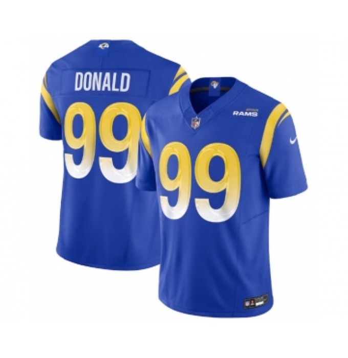 Men's Nike Los Angeles Rams #99 Aaron Donald Royal 2023 F.U.S.E. Vapor Untouchable Limited Stitched Jersey