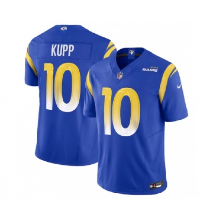 Men's Nike Los Angeles Rams #10 Cooper Kupp Royal 2023 F.U.S.E. Vapor Untouchable Limited Stitched Jersey