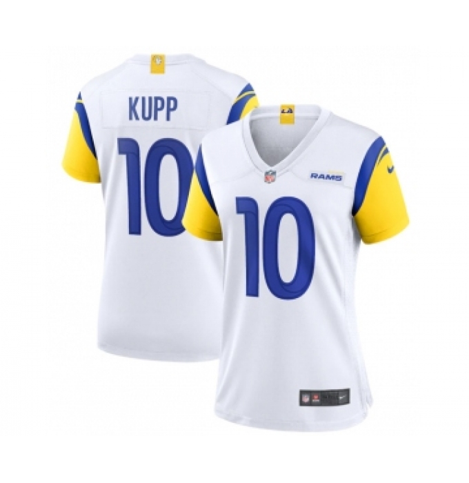 Women's Nike Los Angeles Rams #10 Cooper Kupp White Vapor Untouchable Limited Stitched Jersey
