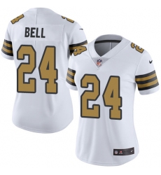 Women's Nike New Orleans Saints #24 Vonn Bell Limited White Rush Vapor Untouchable NFL Jersey