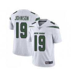 Youth New York Jets #19 Keyshawn Johnson White Vapor Untouchable Limited Player Football Jersey