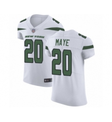 Men's New York Jets #20 Marcus Maye White Vapor Untouchable Elite Player Football Jersey