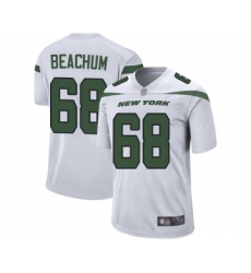 Men's New York Jets #68 Kelvin Beachum Game White Football Jersey