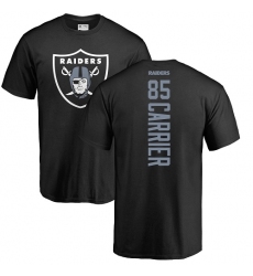 NFL Nike Oakland Raiders #85 Derek Carrier Black Backer T-Shirt