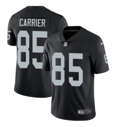 Youth Nike Oakland Raiders #85 Derek Carrier Black Team Color Vapor Untouchable Elite Player NFL Jersey