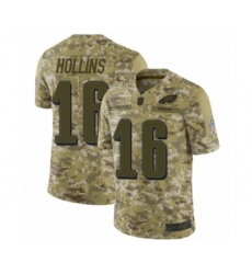 Men's Philadelphia Eagles #16 Mack Hollins Limited Camo 2018 Salute to Service Football Jersey