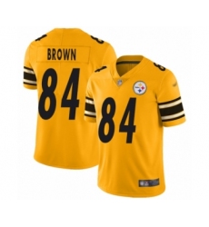 Women's Pittsburgh Steelers #84 Antonio Brown Limited Gold Inverted Legend Football Jersey