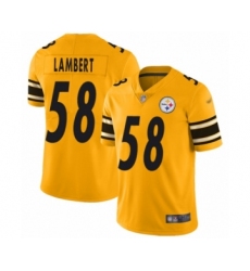 Youth Pittsburgh Steelers #58 Jack Lambert Limited Gold Inverted Legend Football Jersey