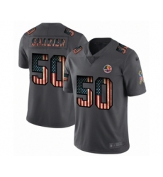 Men's Pittsburgh Steelers #50 Ryan Shazier Limited Black USA Flag 2019 Salute To Service Football Jersey