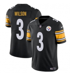 Men's Pittsburgh Steelers #3 Russell Wilson Black Vapor Untouchable Limited Football Stitched Jersey