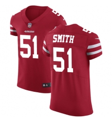 Men's Nike San Francisco 49ers #51 Malcolm Smith Red Team Color Vapor Untouchable Elite Player NFL Jersey