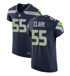 Men's Nike Seattle Seahawks #55 Frank Clark Steel Blue Team Color Vapor Untouchable Elite Player NFL Jersey