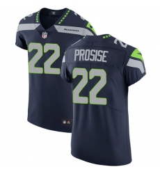 Men's Nike Seattle Seahawks #22 C. J. Prosise Steel Blue Team Color Vapor Untouchable Elite Player NFL Jersey