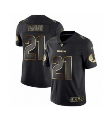 Men Washington Redskins #21 Charley Taylor Black Golden Edition 2019 Vapor Untouchable Limited Jersey