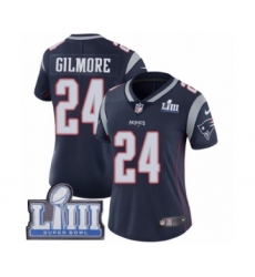 Women's Nike New England Patriots #24 Stephon Gilmore Navy Blue Team Color Vapor Untouchable Limited Player Super Bowl LIII Bound NFL Jersey