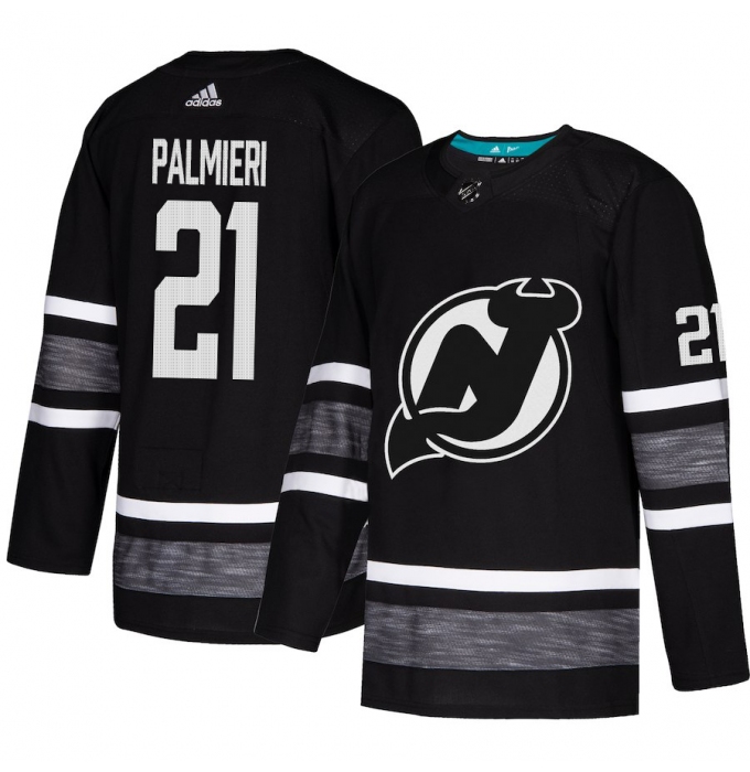 Men's Adidas New Jersey Devils #21 Kyle Palmieri Black 2019 All-Star Game Parley Authentic Stitched NHL Jersey