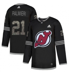 Men's Adidas New Jersey Devils #21 Kyle Palmieri Black Authentic Classic Stitched NHL Jersey