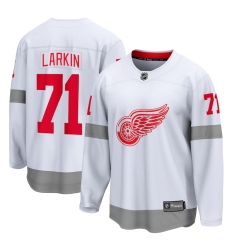 Men's Detroit Red Wings #71 Dylan Larkin Fanatics Branded White 2020-21 Special Edition Breakaway Player Jersey