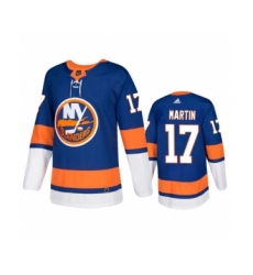 Men's New York Islanders #17 Matt Martin Royal Stitched Jersey