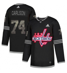 Men's Adidas Washington Capitals #74 John Carlson Black Authentic Classic Stitched NHL Jersey