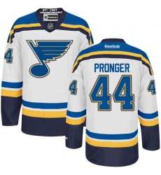 Youth Reebok St. Louis Blues #44 Chris Pronger Authentic White Away NHL Jersey