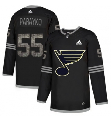 Men's Adidas St. Louis Blues #55 Colton Parayko Black Authentic Classic Stitched NHL Jersey