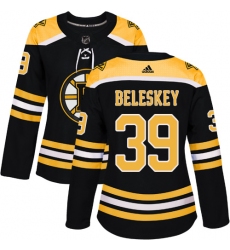 Women's Adidas Boston Bruins #39 Matt Beleskey Premier Black Home NHL Jersey