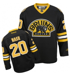 Youth Reebok Boston Bruins #20 Riley Nash Premier Black Third NHL Jersey