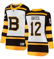 Women's Boston Bruins #12 Adam Oates White 2019 Winter Classic Fanatics Branded Breakaway NHL Jersey