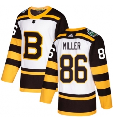 Men's Adidas Boston Bruins #86 Kevan Miller Authentic White 2019 Winter Classic NHL Jersey