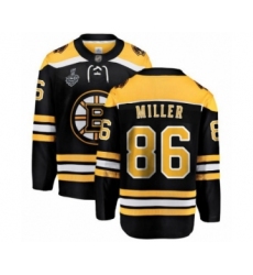 Youth Boston Bruins #86 Kevan Miller Authentic Black Home Fanatics Branded Breakaway 2019 Stanley Cup Final Bound Hockey Jersey
