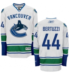 Youth Reebok Vancouver Canucks #44 Todd Bertuzzi Authentic White Away NHL Jersey