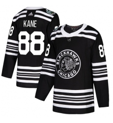 Men's Adidas Chicago Blackhawks #88 Patrick Kane Authentic Black 2019 Winter Classic NHL Jersey