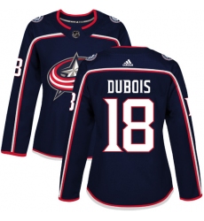 Women's Adidas Columbus Blue Jackets #18 Pierre-Luc Dubois Premier Navy Blue Home NHL Jersey
