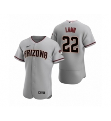 Men's Arizona Diamondbacks #22 Jake Lamb Nike Gray Authentic 2020 Road Jersey