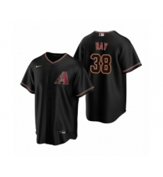 Men's Arizona Diamondbacks #38 Robbie Ray Nike Black Replica Alternate Jersey