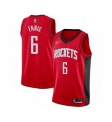 Youth Houston Rockets #6 Tyler Ennis Swingman Red Finished Basketball Jersey - Icon Edition