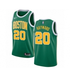 Men's Nike Boston Celtics #20 Gordon Hayward Green Swingman Jersey - Earned Edition