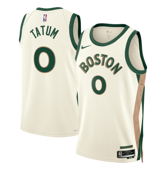 Men's Boston Celtics #0 Jayson Tatum White Draft Association Edition Stitched Basketball Jersey
